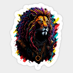 Roaring Style: Urban Lion King Sticker